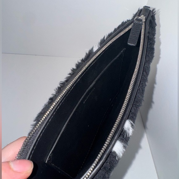 Balenciaga Genuine Shearling Pouch - Picture 3 of 5